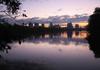 	Downtown Skyline Sunrise from Lou Neff Point 1 - Lady Bird Lake - Austin - Texas.