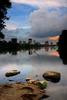 	Downtown Skyline Sunrise from Lou Neff Point 2 - Lady Bird Lake - Austin - Texas.