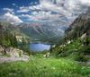 	Emerald and Little Emerald Lakes from Above - Weminuche Wilderness