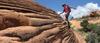 	Red Rock Ramp Climbing Detail - Grand Canyon