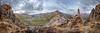 	Hikers on Columbine Pass - Weminuche Wilderness - Colorado