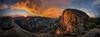 	Half Dome and Yosemite Valley from the Diving Board at Sunset - Yosemite Valley