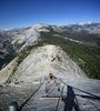 	Half Dome Looking Down from the Cables - Yosemite