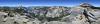 	Half Dome and Yosemite Valley Panorama from Quarter Domes - Yosemite