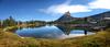 	Cathedral Peak Over Upper Cathedral Lake Shore - John Muir Trail