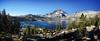 	Banner Peak from the Woods above Thousand Island Lake - John Muir Trail