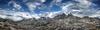 	Minarets Panorama from above Nydiver Lakes - Sierra