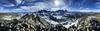 	Panorama from the Vocanic Ridge of the Minarets - Sierra Nevada Moutains