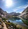 	Mt Bolton Brown Over Lower Palisade Lake - John Muir Trail