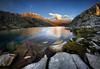 	Dusk at Lower Palisade Lake - John Muir Trail