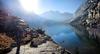 	Sunrise Over Hikers at Palisade Lake - John Muir Trail