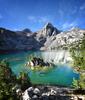 	Painted Lady Over Upper Rae Lake - John Muir Trail