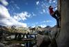 	Bouldering at Middle Rae Lake - John Muir Trail