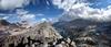 	Climber on Painted Lady Peak over Rae Lakes - Sierra