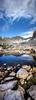 	University Peak Over Upper Kearsarge Lake - Sierra